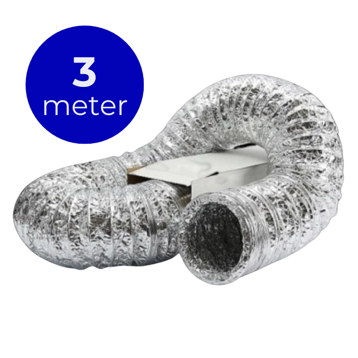 Flexibler Lüftungsschlauch, unisoliert – Aluminium – Ø 180 mm – Länge 3 METER Flexibler Lüftungsschlauch, unisoliert – Aluminium – Ø 180 mm – Länge 3 METER