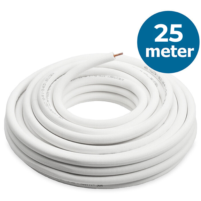 Kühlrohr aus Kupfer, isoliert (5/8 Zoll, Länge 25 m)