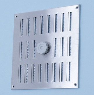 Abschließbares Schiebegitter Edelstahl - Aufbaumontage 155 x 155 mm (3-1616I)