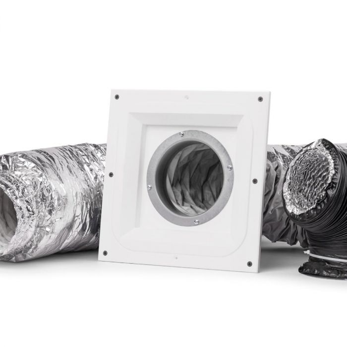Wallflow Einbau-Lüftungsmodul quadratisch - für verputzbares Lüftungsventil - Ø 125mm Wallflow Einbau-Lüftungsmodul quadratisch - für verputzbares Lüftungsventil - Ø 125mm