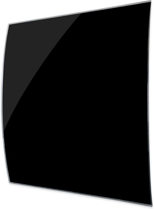 Design-Lüftungsgitter quadratisch (Abluft & Zuluft) Ø 100 mm – GLAS gewölbt – glänzendes Schwarz Design-Lüftungsgitter quadratisch (Abluft & Zuluft) Ø 100 mm – GLAS gewölbt – glänzendes Schwarz