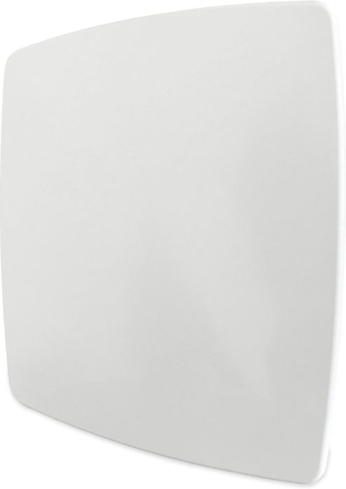 Design-Lüftungsgitter quadratisch (Abluft & Zuluft) Ø100mm – *Bold-Line* Weiß