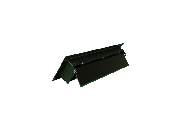 Bodenrost mit Volumenregler - 305 x 57mm - Pulverstruktur - Stahl - schwarz - RAL9005