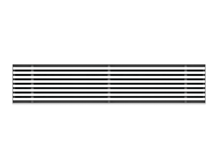 Einbaufähiges rahmenloses Wandgitter - 160x60mm - für Kanal 170x70mm