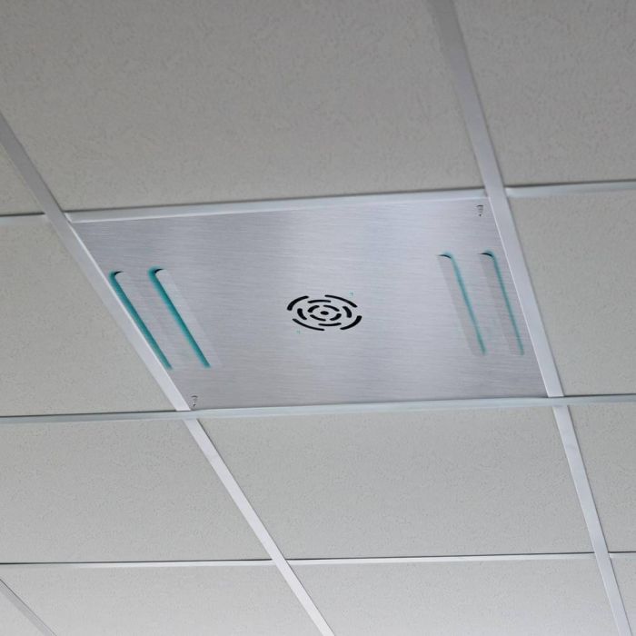 Airfixr-Panel-Luftreiniger für Systemdecke – Edelstahl