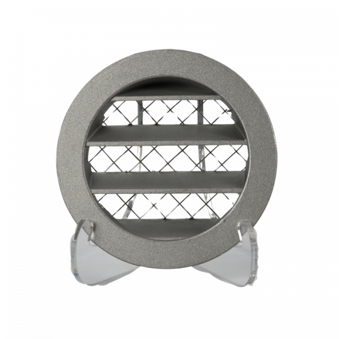 Rundes Lüftungsgitter Aluminium Ø 80 mm mit grobmaschigem Draht – hohe Durchlässigkeit