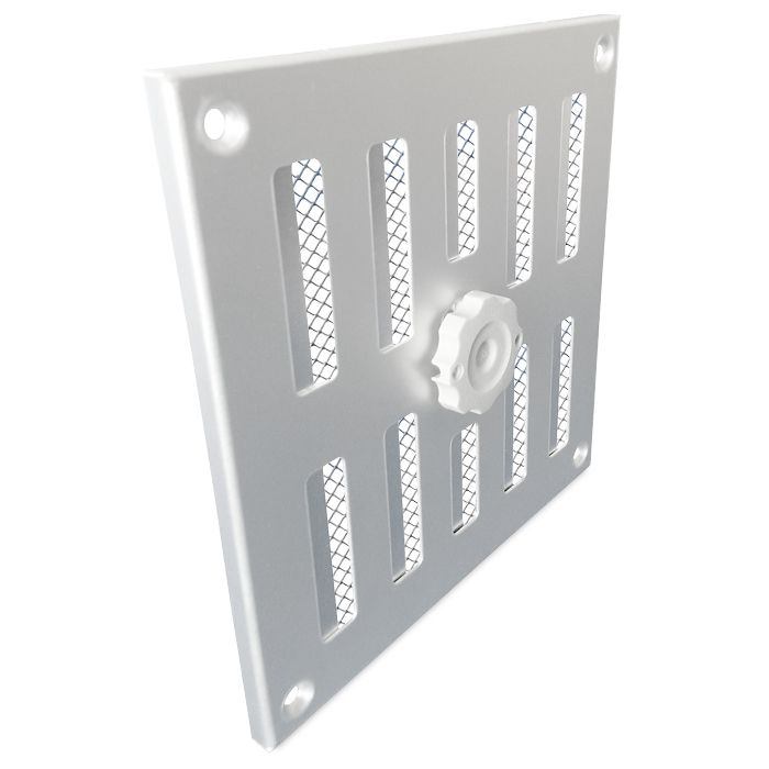 Abschließbares Schiebegitter Edelstahl - Aufbaumontage 245 x 245 mm (3-2525I)