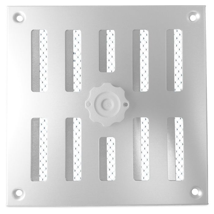 Abschließbares Schiebegitter Edelstahl - Aufbaumontage 155 x 155 mm (3-1616I)