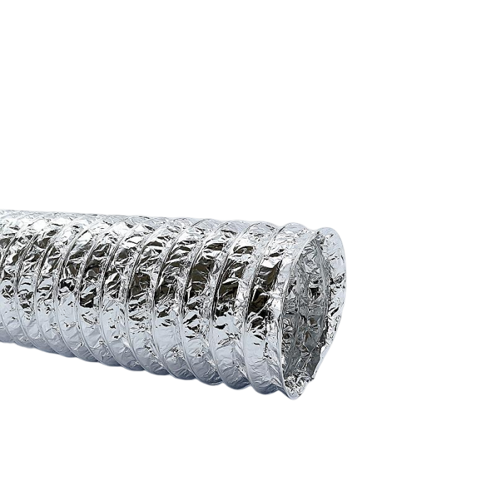 Flexibler Lüftungsschlauch, unisoliert – Aluminium – Ø 125 mm – Länge 1 METER
