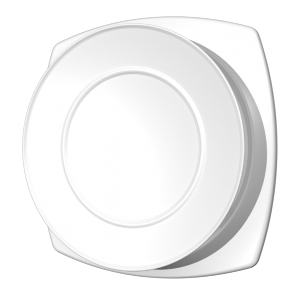 Tellerventil Kunststoff - Zuluft - Ø 125mm - mit Montage-Flansch - weiß