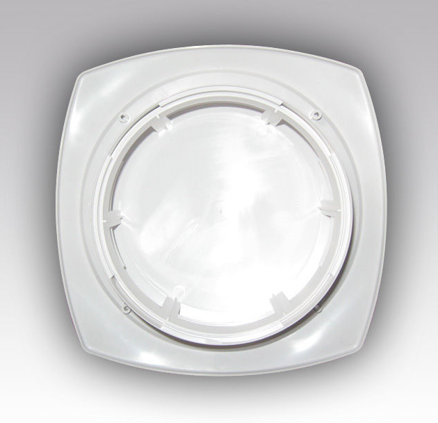 Tellerventil Kunststoff - Zuluft - Ø 125mm - mit Montage-Flansch - weiß