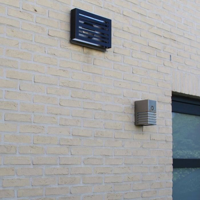 Design-Wetterschutzgitter PREMIUM LINE -BETA- Ø 150 mm mit Rückschlagklappe – SCHWARZ RAL7021