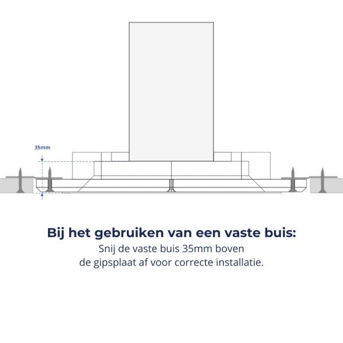 Wallflow Einbau-Lüftungsmodul rund - für verputzbares Lüftungsventil - Ø 125mm