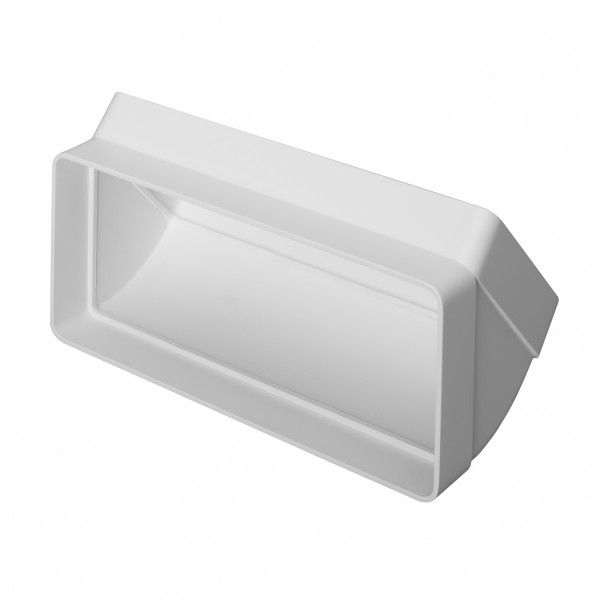 Vertikaler Kunststoffbogen 45° für einen Luftkanal von 220 x 90 mm