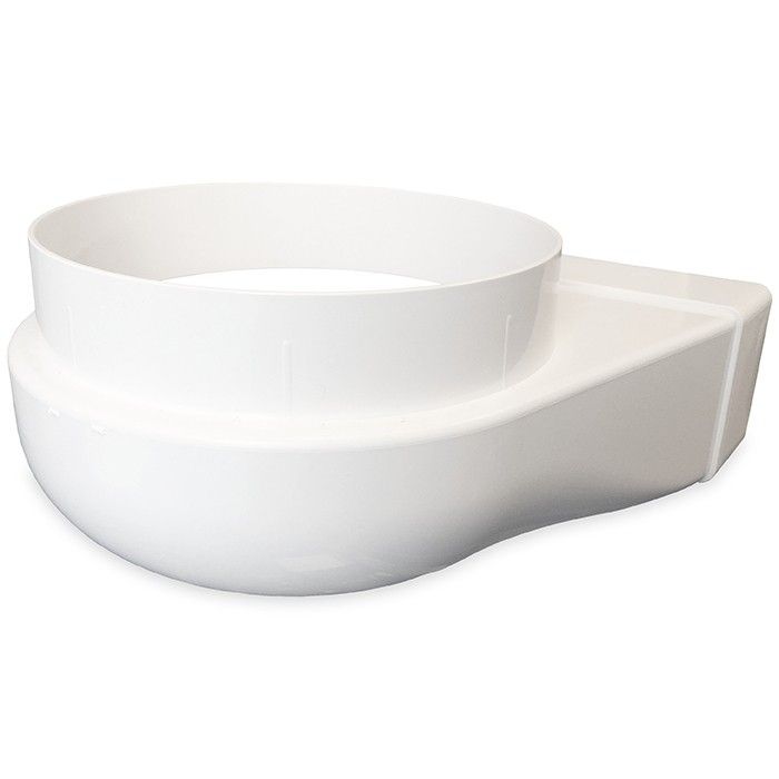 Kunststoffrohranschluss für Lüftungskanal 220 x 90 mm auf Ø 150 mm