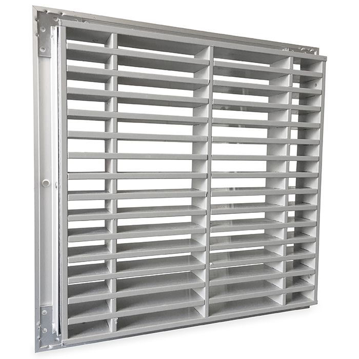Feuerbeständiges Lamellengitter 300 x 300 mm Feuerbeständiges Lamellengitter 300 x 300 mm