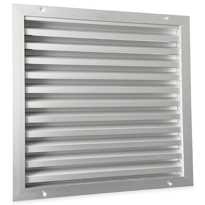 Außenwandgitter Aluminium  (LxH) 600x600 mm ungefärbt eloxiert 