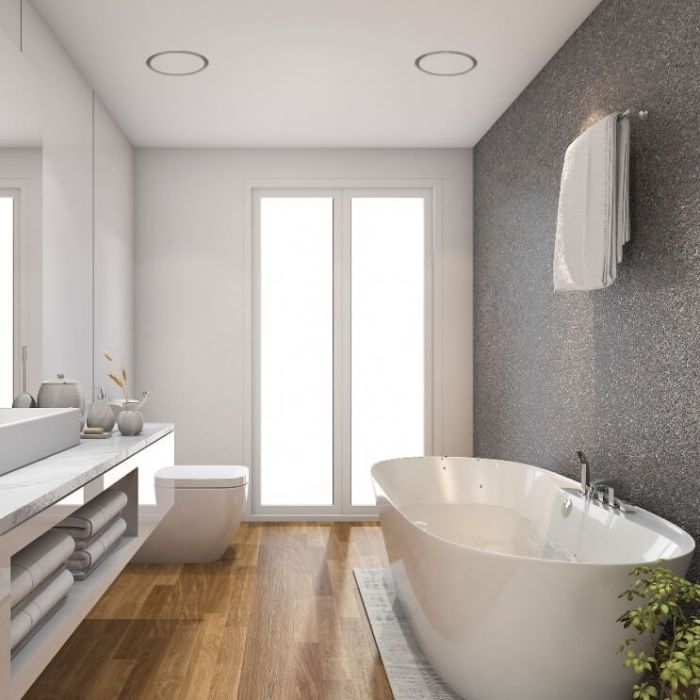 CIRCLE - Einbaufähiges rahmenloses Ventil - Ø250mm - ZUFUHR & ABLASS