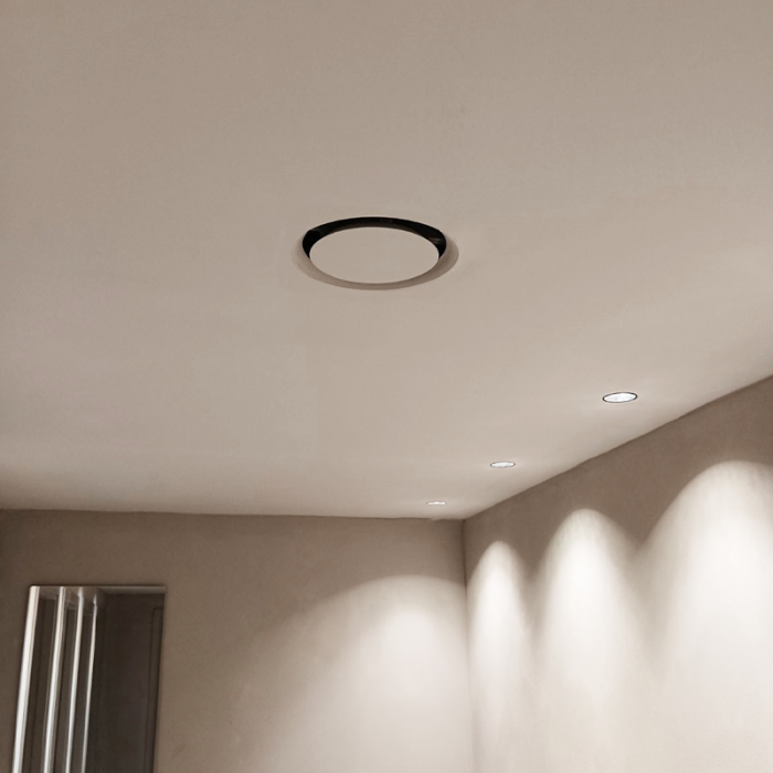 Whisper einstellbares Designventil - RUND - 125mm - Zuluft/Abluft - Weiß - mit Plenum