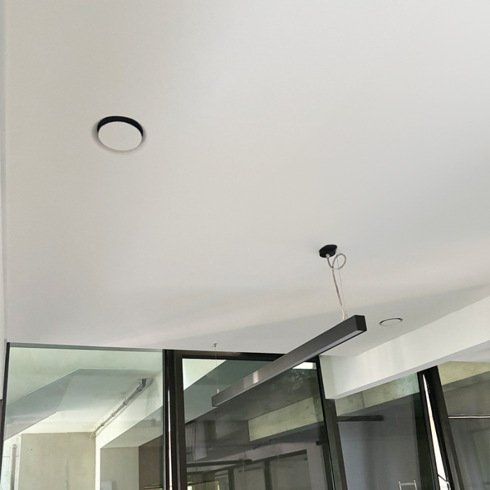 Whisper einstellbares Designventil - RUND - 125mm - Zuluft/Abluft - Weiß - mit Plenum