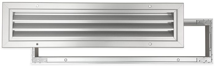 Türgitter Aluminium L x H 400 x 100 mm (Innen- und Außentür) (G34-4010AA)