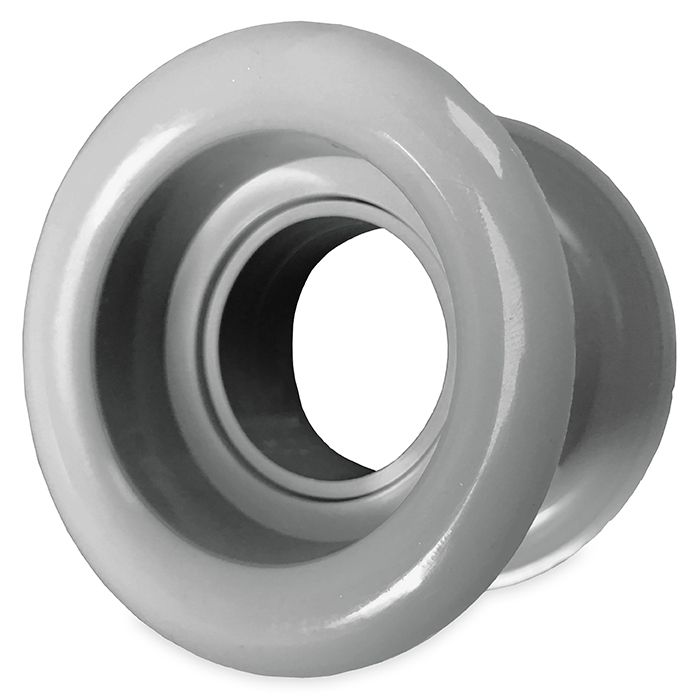 Runde Türgitter Ø 40 mm – Kunststoff Grau – 4-Stück-Packung