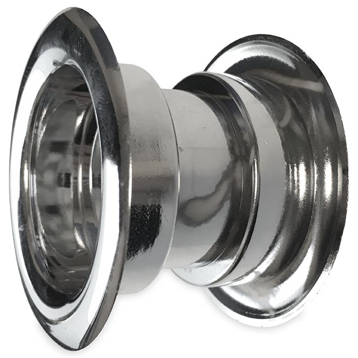 Rundes Türgitter Ø 40 mm – Kunststoff Chrom