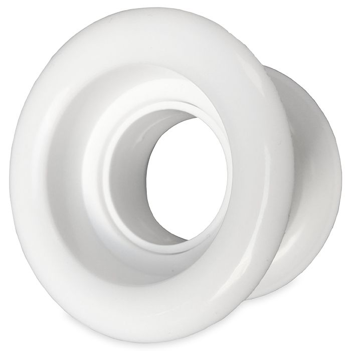 Runde Türgitter Ø 40 mm – Kunststoff Weiß – 4-Stück-Packung
