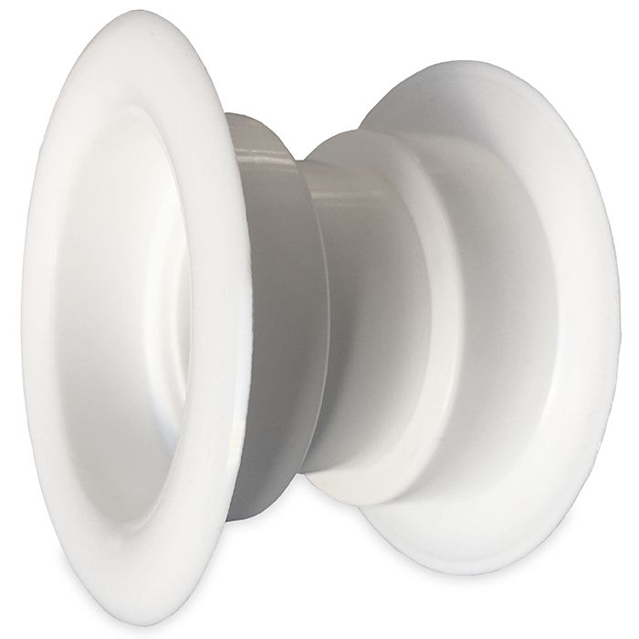 Runde Türgitter Ø 40 mm – Kunststoff Weiß – 3-Stück-Packung