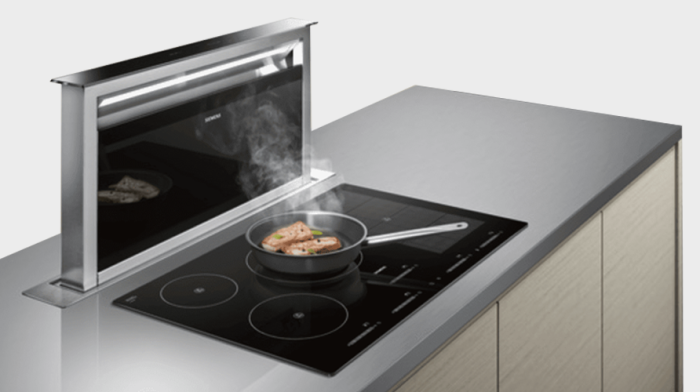 PuriVent DOMINO Filter für Kochfeld mit integriertem Dunstabzug – 950 m3/h – 220 x 90 mm