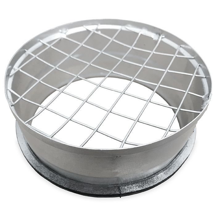 Rohrgitter mit Dichtung (Flanschbuchse mit grobmaschigem Draht) Ø 150 mm Rohrgitter mit Dichtung (Flanschbuchse mit grobmaschigem Draht) Ø 150 mm