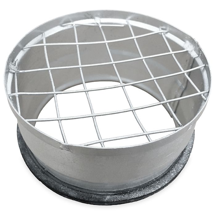 Rohrgitter mit Dichtung (Flanschbuchse mit grobmaschigem Draht) Ø 80 mm