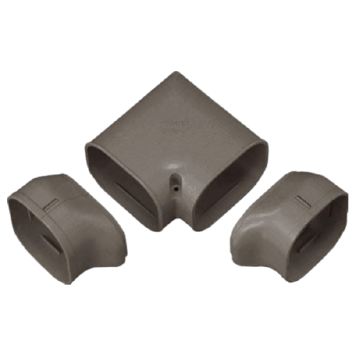 Klimaanlage gedrehte Ecke 90 Grad - BRAUN (SN-77-B)