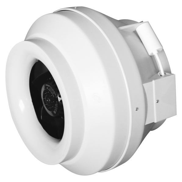 Rohrventilator CYCLONE zentrifugal (hoher Druck) – Ø 125 mm – EBM-Papst-Motor 370 m3/h