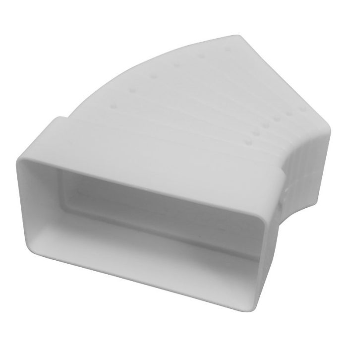 Variabler Kunststoff-Bogen 3° bis 48° – 120 x 60 mm – WEISS