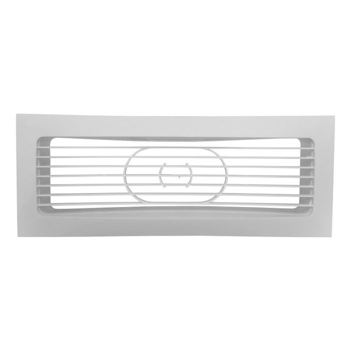 Abluft-/Zuluft-Gitter aus Kunststoff (für den Innengebrauch) 204 x 60 mm – WEISS