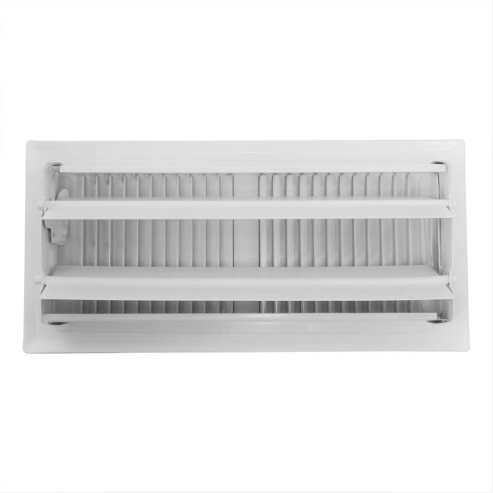 Bodengitter verstellbar mit festen Lamellen – Lochgröße 254 x 102 mm – Stahl – WEISS RAL9003