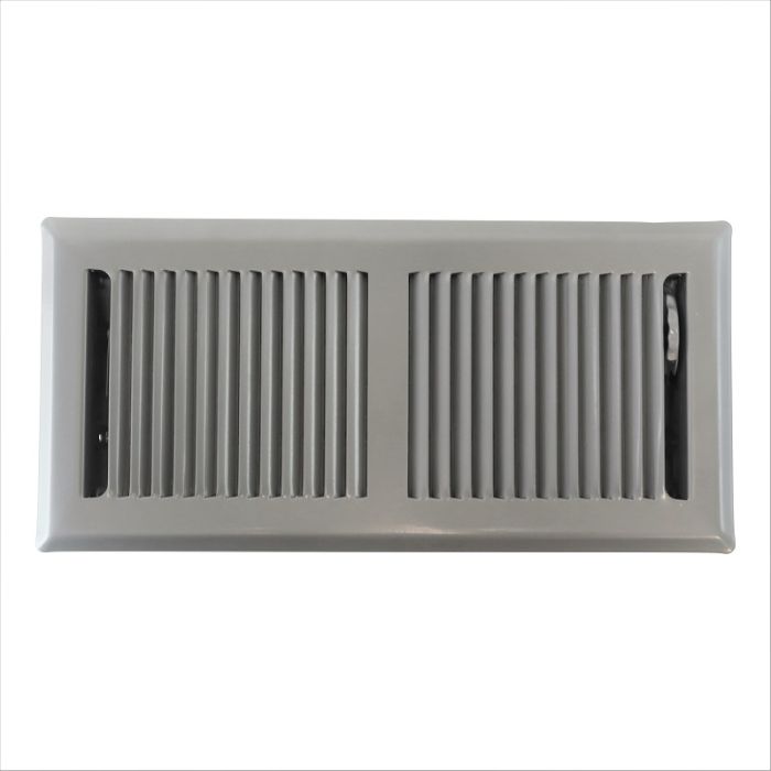 Bodengitter verstellbar mit festen Lamellen – Lochgröße 254 x 102 mm – Stahl – GRAU RAL9006