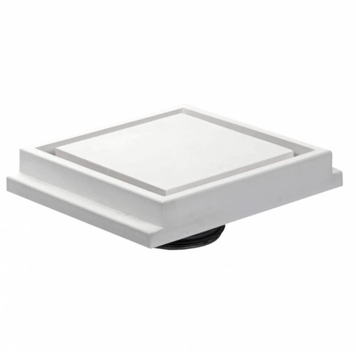 SQUARE - einbaubares rahmenloses Ventil - Ø125mm - ZU- & ABFUHR