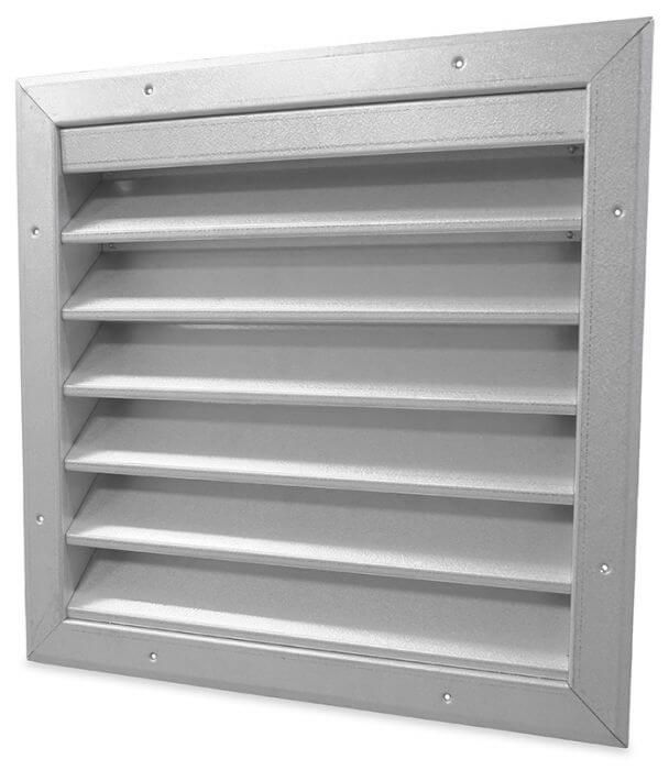 Lamellengitter VTA-774V (EINBAU) - verzinkter Stahl - hoher Durchlass - MASSANFERTIGUNG VENTIMA