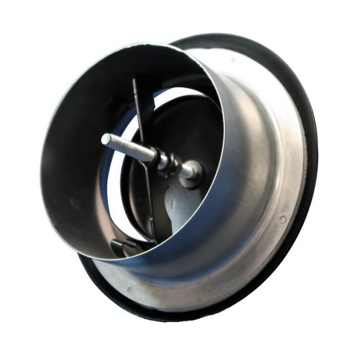 Gitter/Ventil (Abzug) Ø 125mm Stahl - schwarz - MIT HÜLSE Gitter/Ventil (Abzug) Ø 125mm Stahl - schwarz - MIT HÜLSE