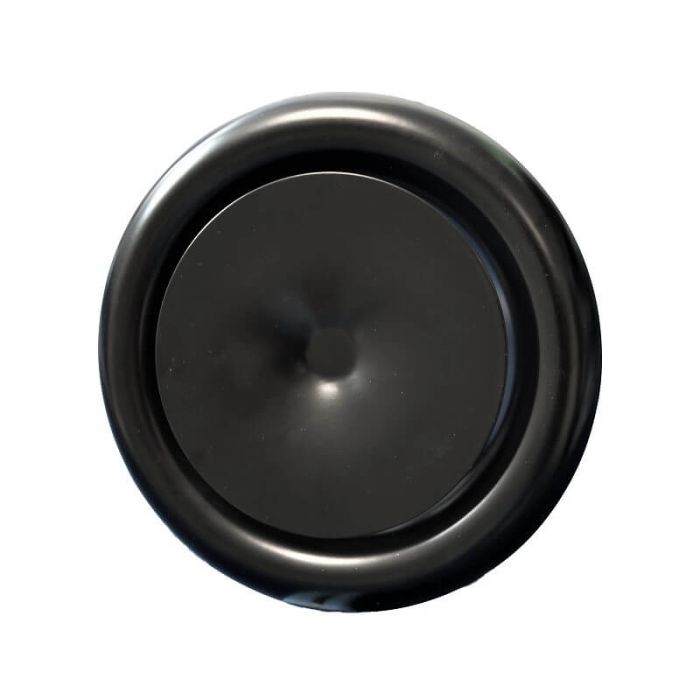 Gitter/Ventil (Luftzufuhr) Ø 125mm Stahl - schwarz - MIT FEDER Gitter/Ventil (Luftzufuhr) Ø 125mm Stahl - schwarz - MIT FEDER