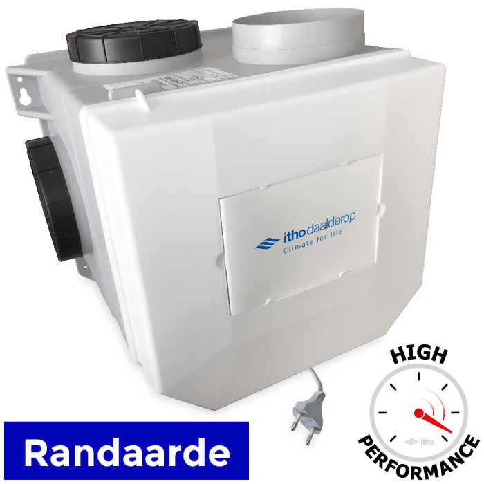 Itho Wohnraumlüfter CVE-S ECO RFT HE - High Performance - 415 m3/h - geeignet für RF-Betrieb (03-00402)