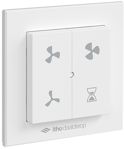 Itho RFT drahtlose Fernbedienung WEISS für CVE Wohnhausventilatoren (04-00160)