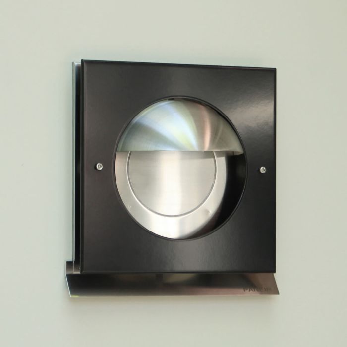 Design Fassadenkappe PREMIUM LINE - KAPPA - Ø 125 mm - SCHWARZ