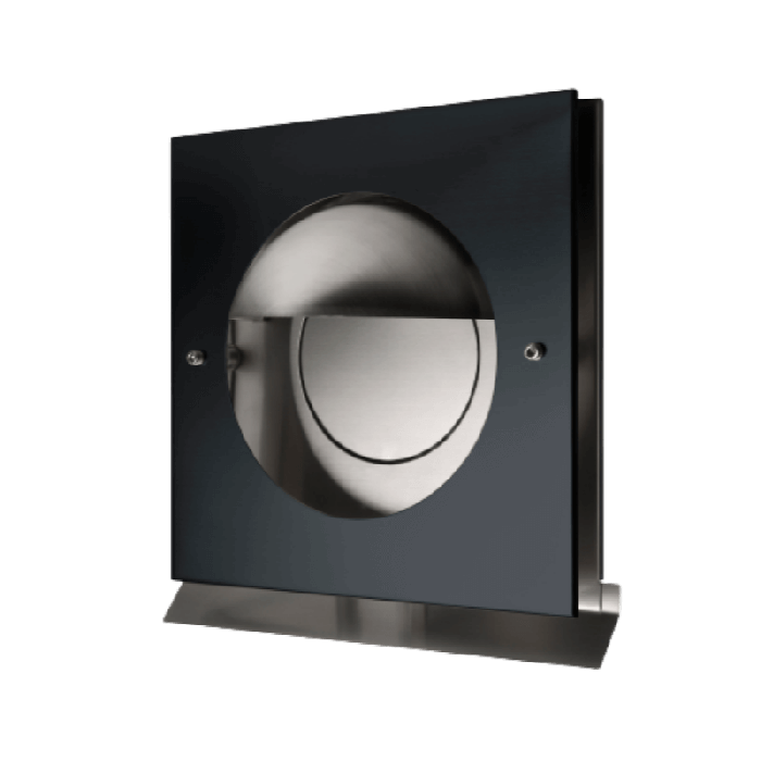 Design Fassadenkappe PREMIUM LINE - KAPPA - Ø 125 mm - SCHWARZ