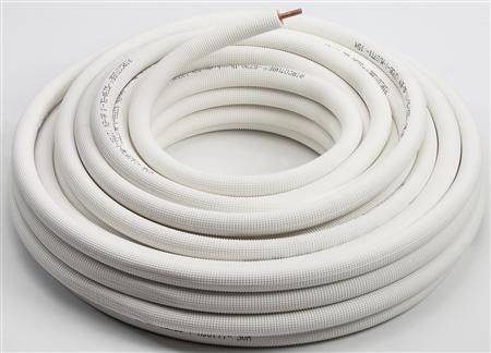 Kühlrohr aus Kupfer, isoliert (7/8 Zoll, Länge 20 m)