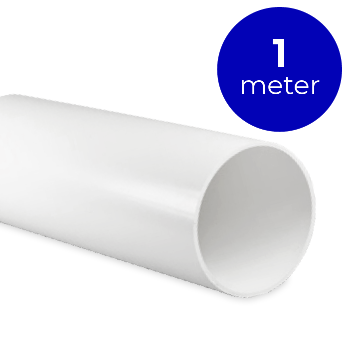 Lüftungsrohr Kunststoff - rund  Ø 150 mm - Länge 1 Meter