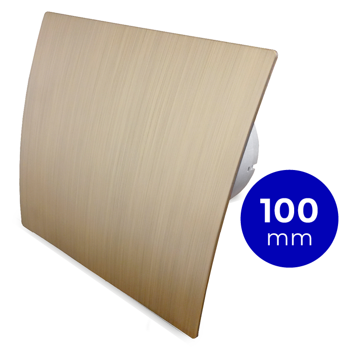 Pro-Design Badlüfter – STANDARD (KW100) – Ø 100 mm – Kunststoff – Gold