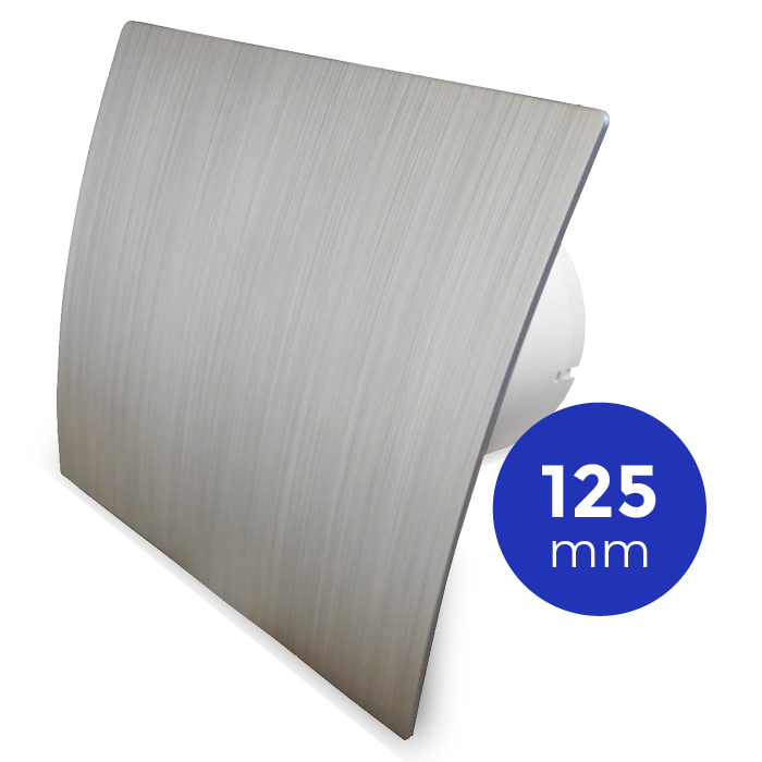 Pro-Design Badlüfter – STANDARD (KW125) – Ø 125 mm – Kunststoff – Silber Pro-Design Badlüfter – STANDARD (KW125) – Ø 125 mm – Kunststoff – Silber